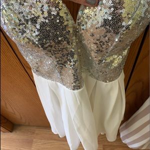 Small white and sparkle Windsor dress